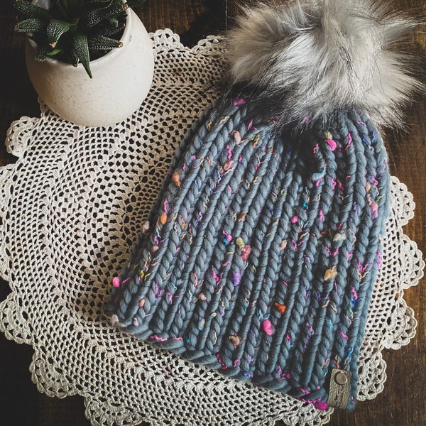 Knit Hat | Wool Hat | Wool Beanie | Luxury Beanie | Ribbed Beanie | Slow Fashion | Hand Knit Beanie |