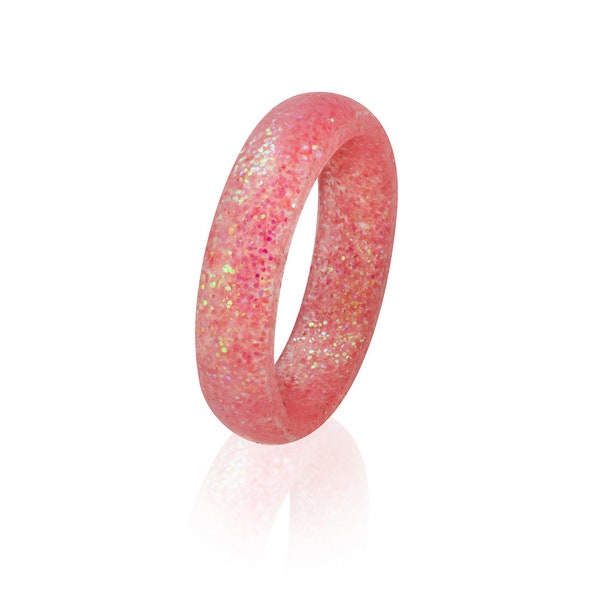 Slim Pink Silicone Ring
