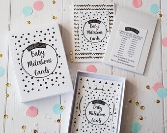 Babys 1st Year Mile Stone Journey Picture Card Props Baby Milestone Cards Gift Set Newborn Child Christening Baby Shower Gift Yellow /& Grey
