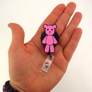 Kawaii Teddy Bear Badge Reel