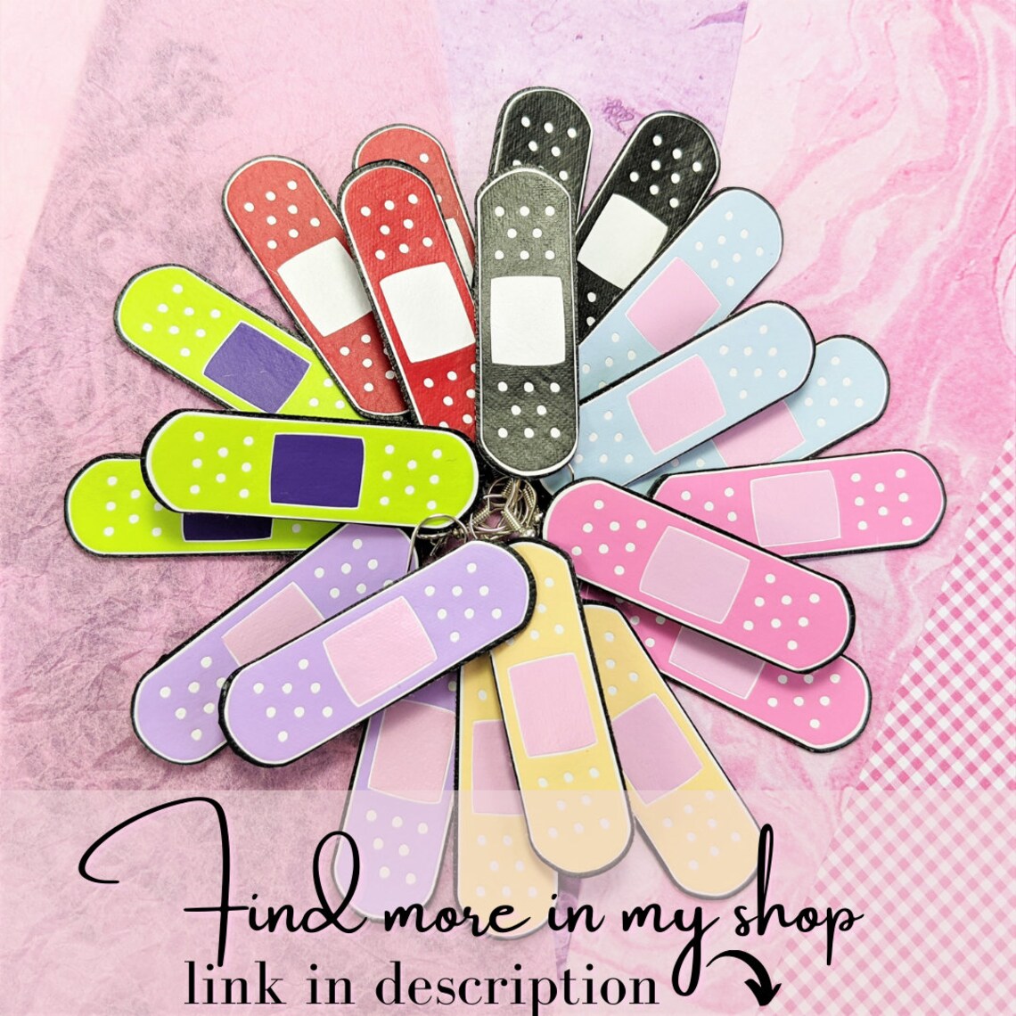 Yami Kawaii Pastel Pink Band Aid Hair Clip Etsy