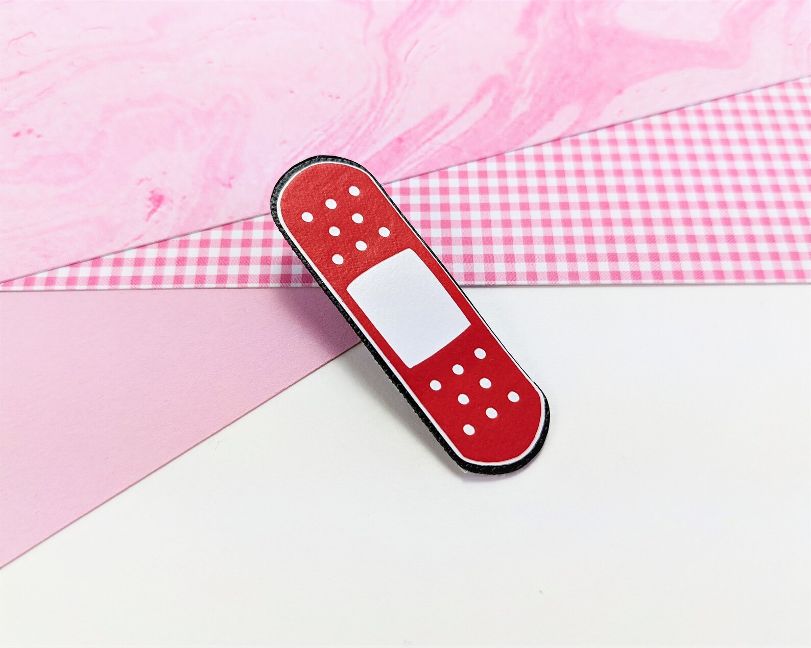 Menhera Kei Red Band Aid Hair Clip Etsy