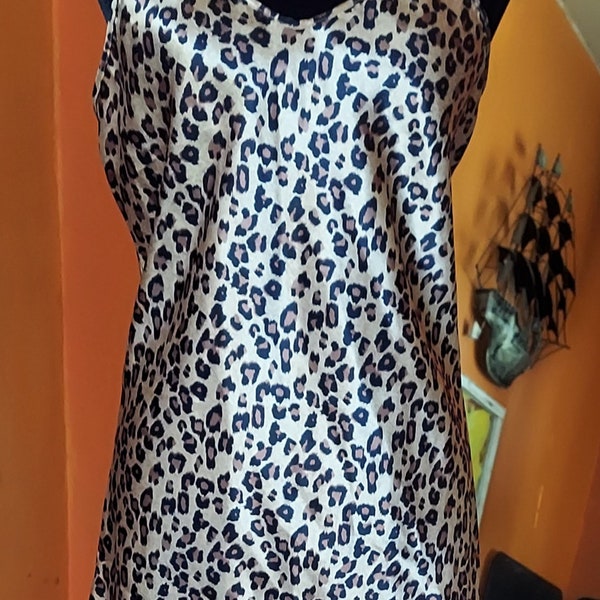 Antoinette Slip Dress Lipari Viscose Leopard