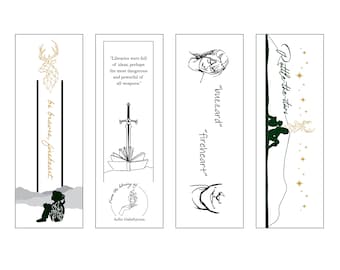 Throne of Glass Bookmark Sheet