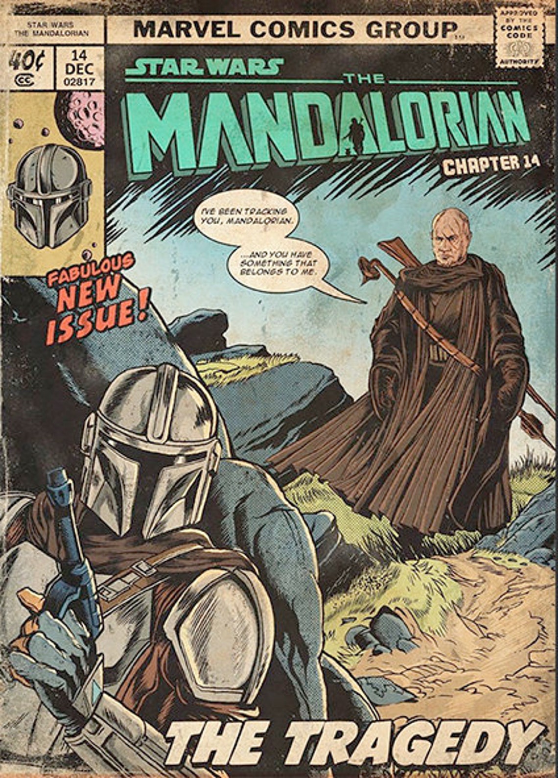 Poster The Mandalorian Season 2 Star Wars Comics Etsy 