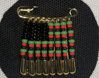 Afro-Amerikaanse vlagpin (GRB)