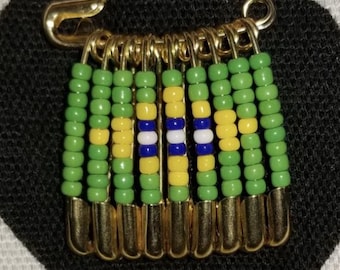 Speld vlag Brazilië (goud)
