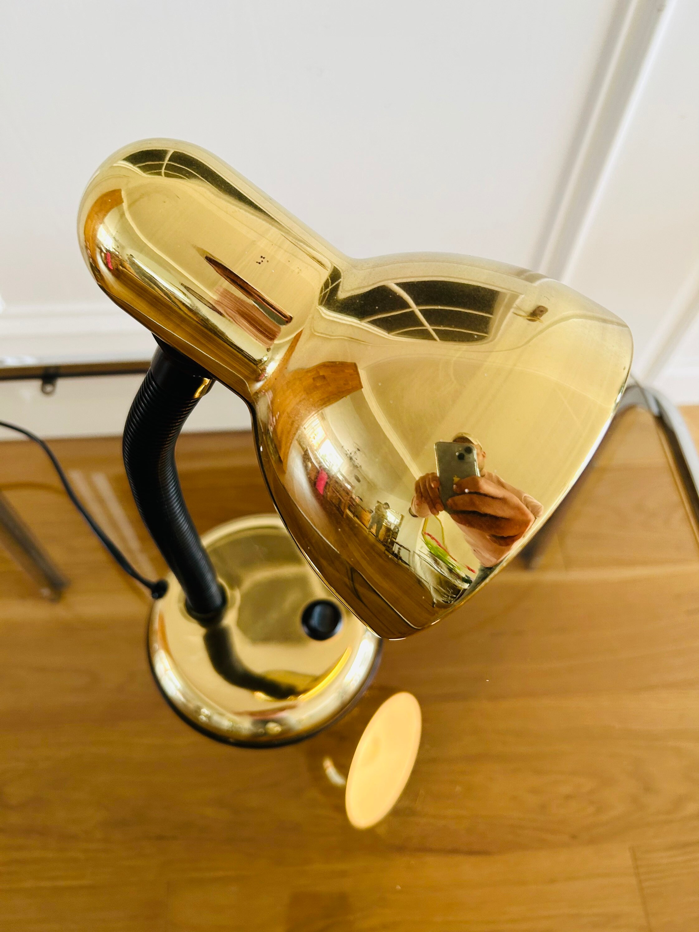 70年代の美しい金色のレトロなテーブルランプ - Etsy 日本