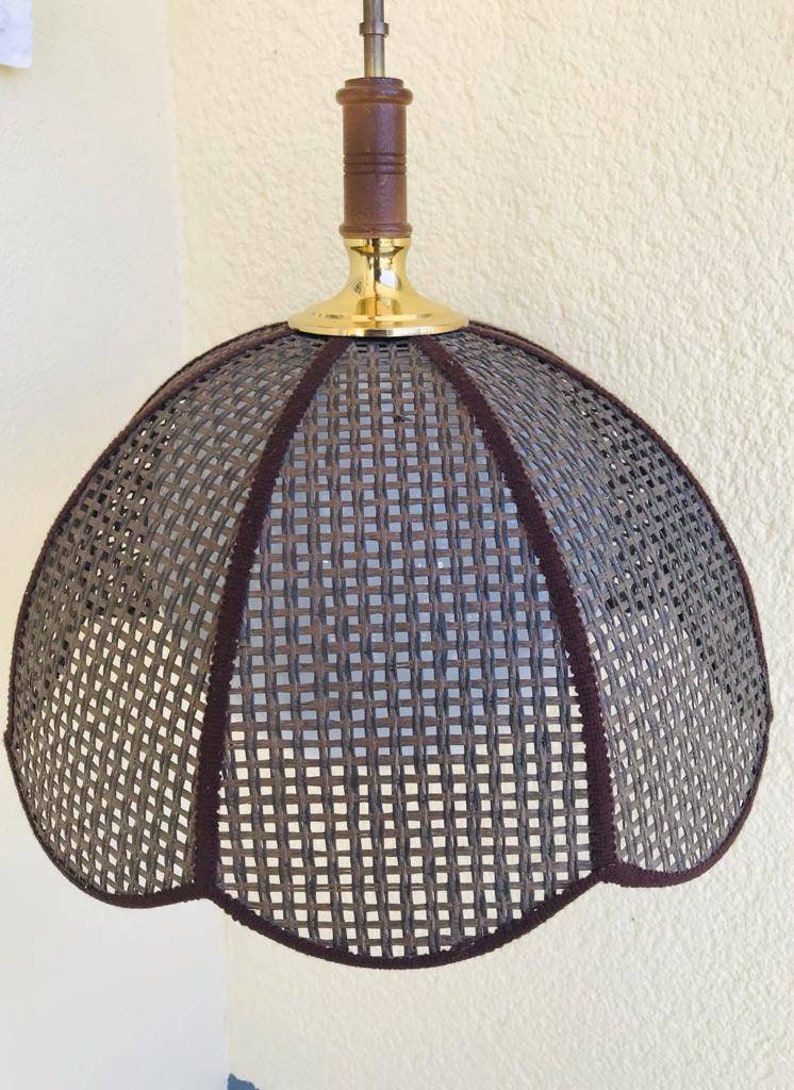 A Vintage Danish Rattan Hanging Lamp From the 1960s. - Etsy