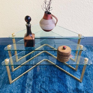Vintage side tables / coffee tables in a set of three / nesting tables / nesting tables from the 70s Draenert Klassik 1022