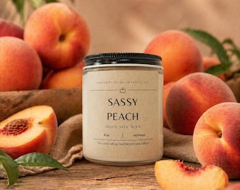 Sassy Peach 8oz soy candle