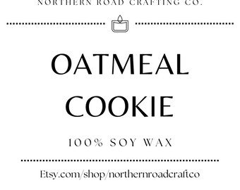 Oatmeal Cookie 8oz Soy Candle