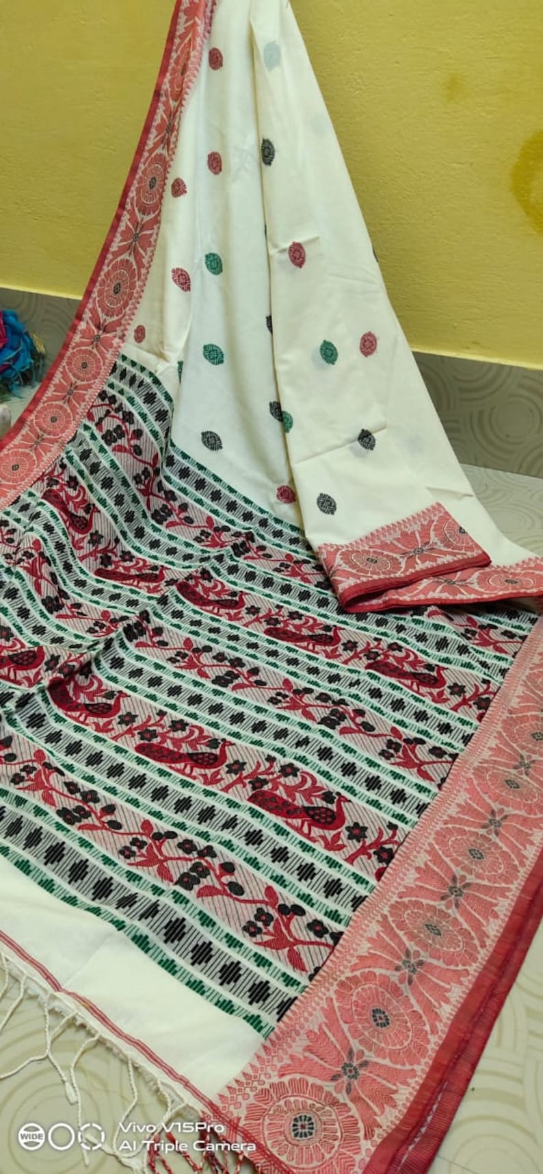 New Exclusive Khadi Mercerized Cotton Sarees 100/% Cotton With Blouse Traditional Wear Party Wear for Women.
