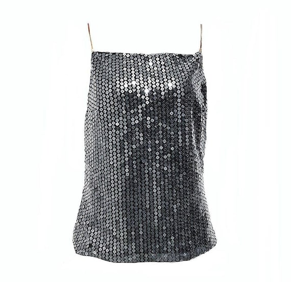 Vintage Gianni Versace Sequin Halter Mini Dress 19