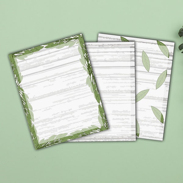 Birch & Sage Notepad, Writing Accessories, Cute Nature Notepads, Nature Lover, Sage Leaves, Birch Wood, Fresh Clean Slate, New Beginnings