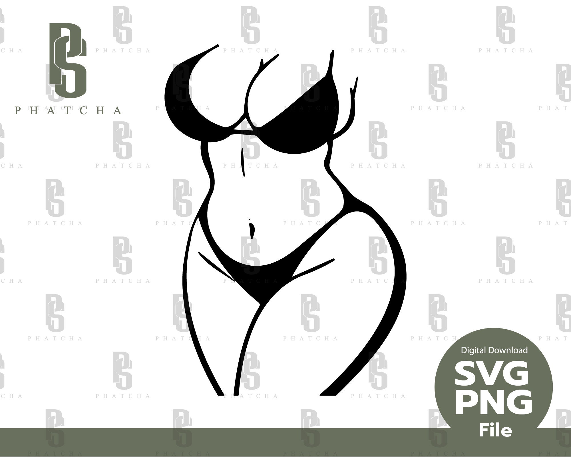 Curvy Women SVG, Curvy Body Positivity Line Art, Curvy Body Outline