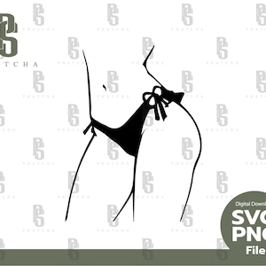 Minimalist Sexy Woman Body Line Art, Curvy Body SVG, Sticker, Files For Cricut, Clipart PNG, silhouette decal - instant digital download.