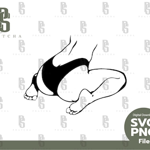 Sexy Minimalist Line Art Woman Pose, Sexy Body SVG, Sticker, Files For Cricut, Clipart PNG, silhouette decal - instant digital download.
