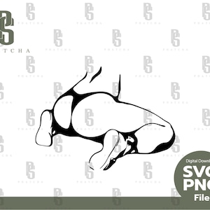 Sexy Minimalist Line Art Woman Pose, Sexy Body SVG, Sticker, Files For Cricut, Clipart PNG, silhouette decal - instant digital download.