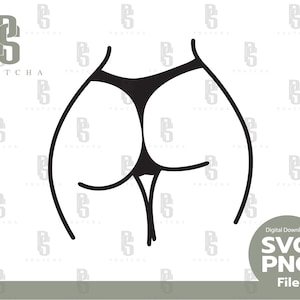 Sexy Women SVG, Sexy Booty, Ass SVG, Sticker, Files For Cricut, Clipart PNG, silhouette decal - instant digital download.
