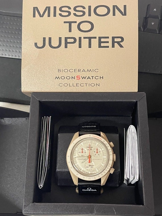 Swatch X Omega Bioceramic Moonswatch Mission to Jupiter - Etsy