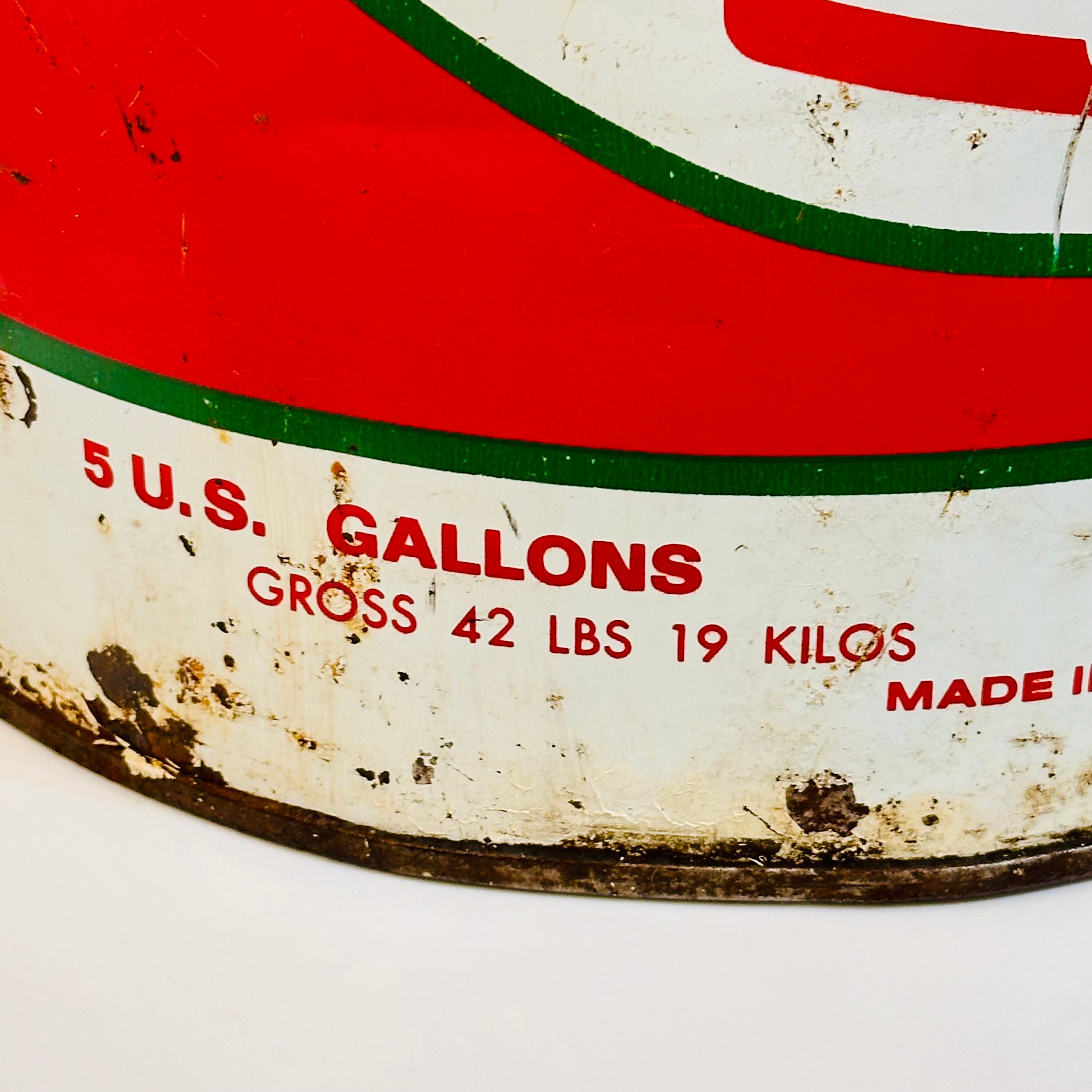 Vintage Texaco 5 Gallon Motor Oil Can 1971 - Etsy