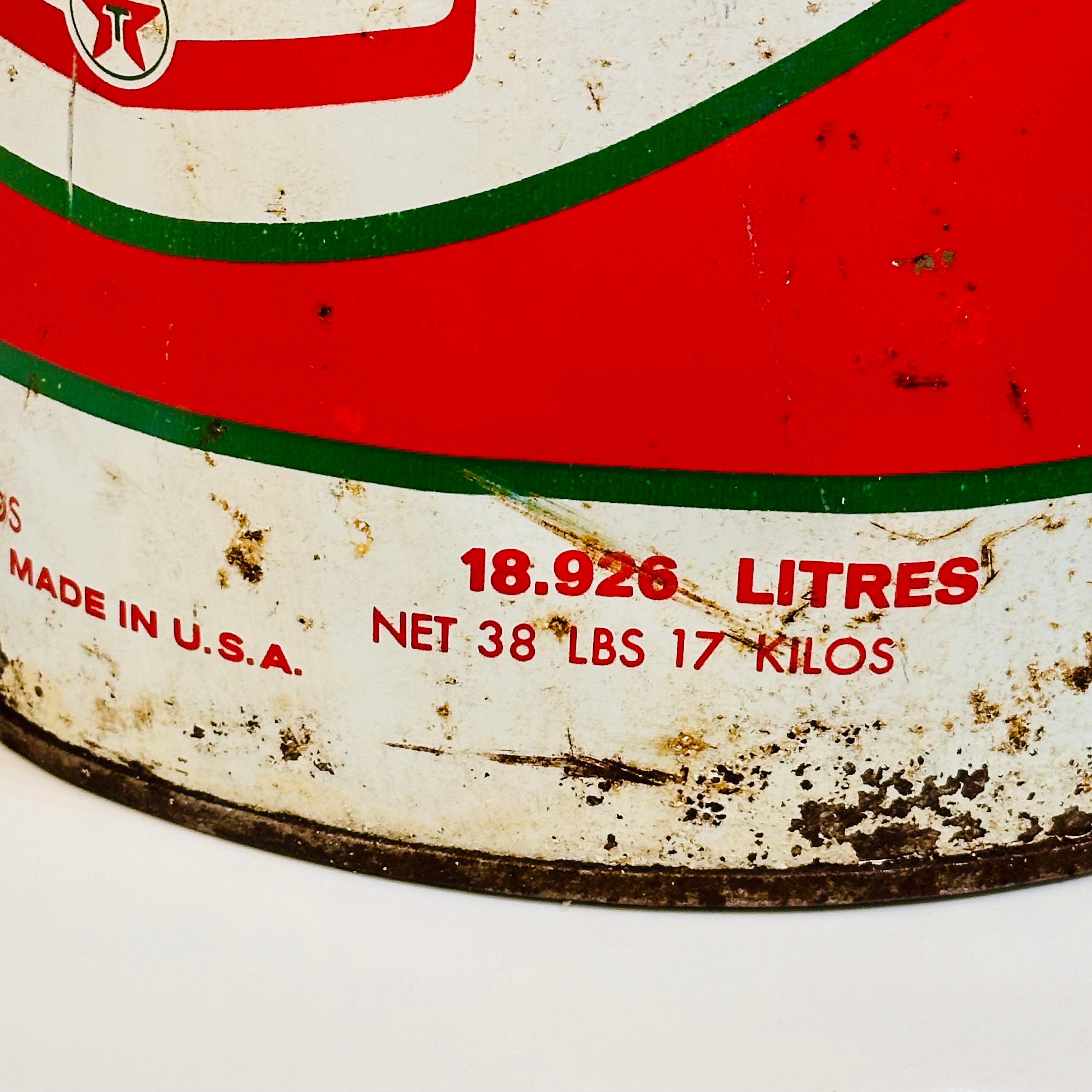 Vintage Texaco 5 Gallon Motor Oil Can 1971 - Etsy