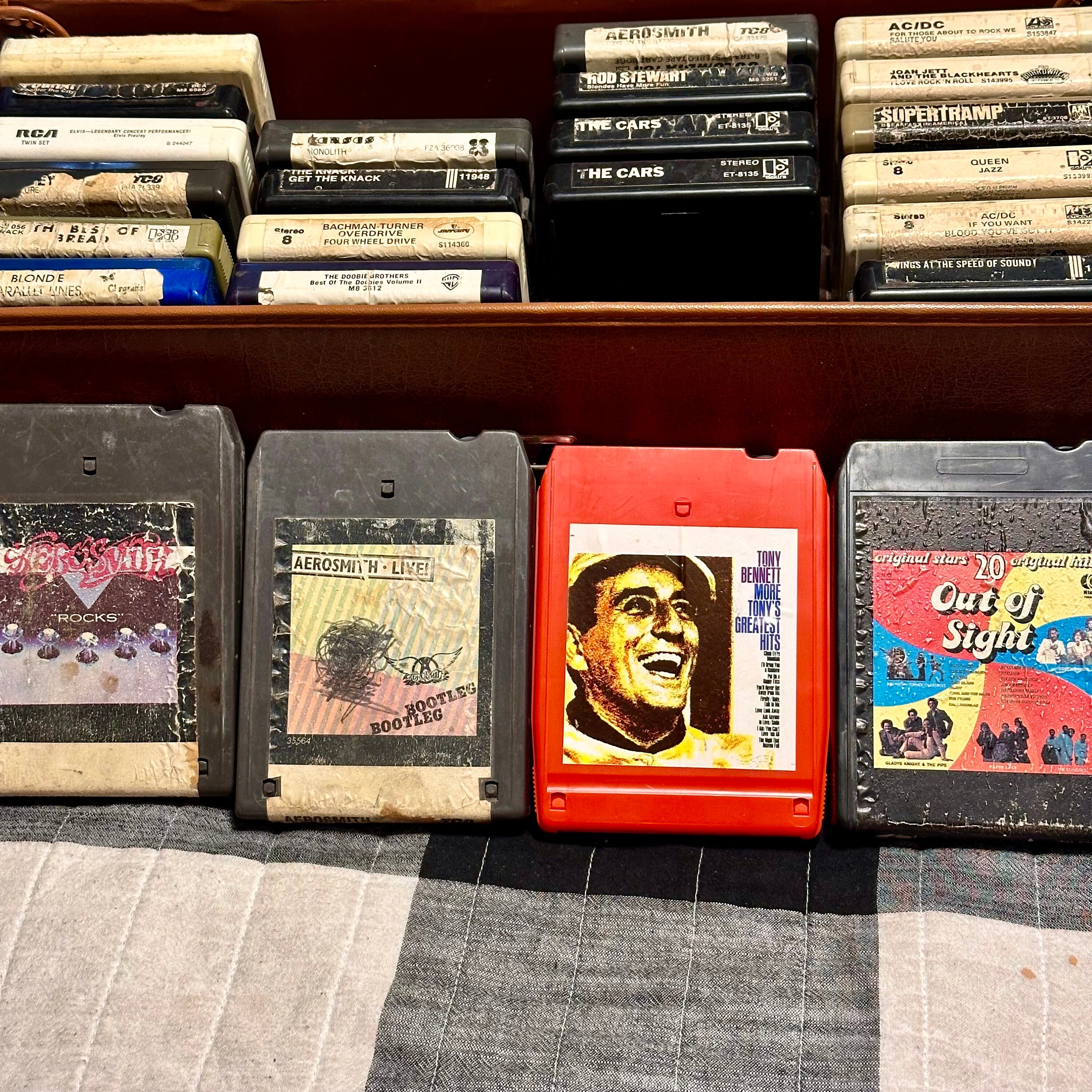 Vintage Case Full of Best 8 Track Cassettes All Epic Artists 24 Total ...