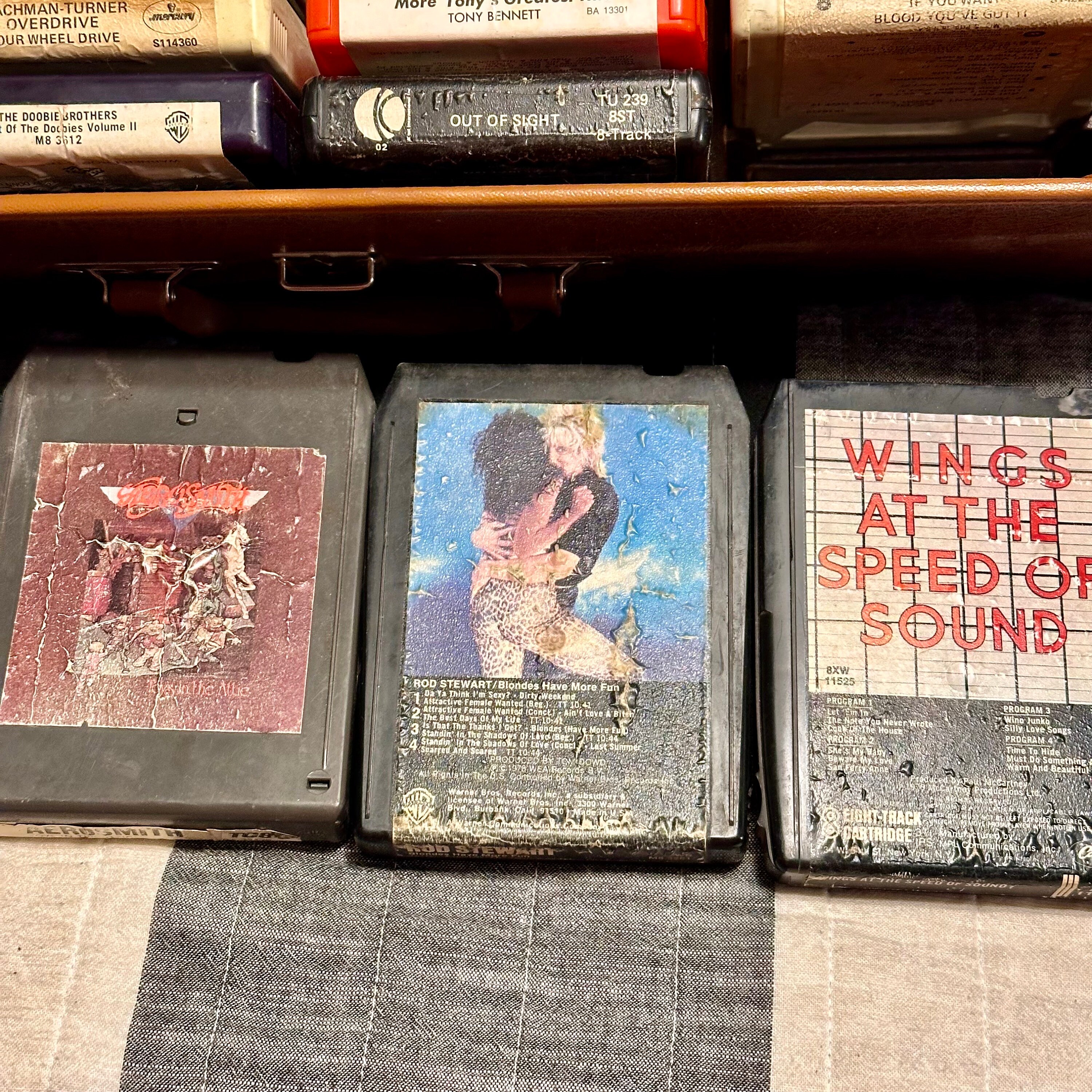 Vintage Case Full of Best 8 Track Cassettes All Epic Artists 24 Total ...