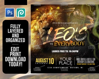 Party Flyer Etsy Party Flyer Etsy