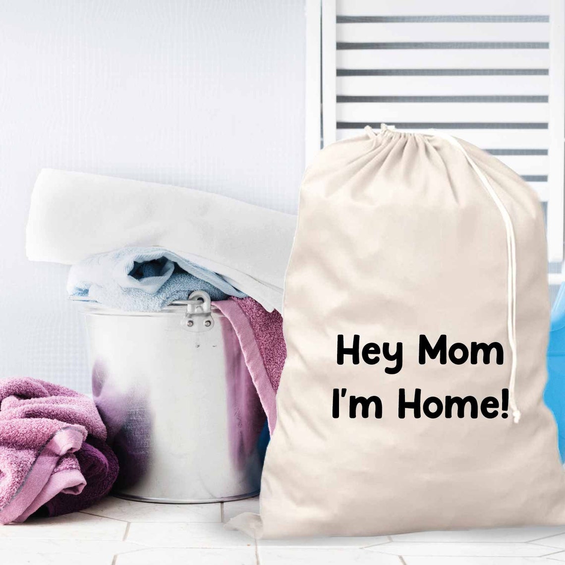 Personalizado con el nombre bolsas de lavandería bolsa de | Etsy