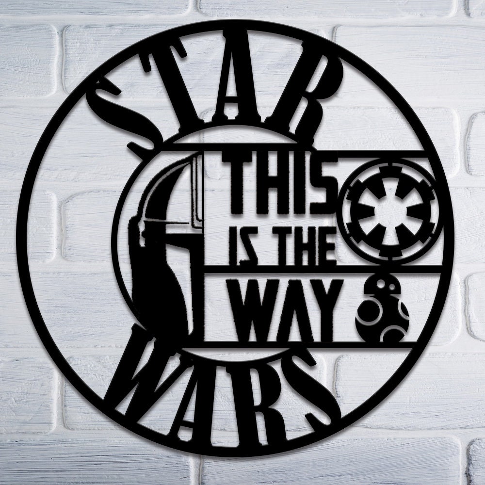 Star Wars Metal Sign Housewarming Gift Kids Room Decor This Etsy