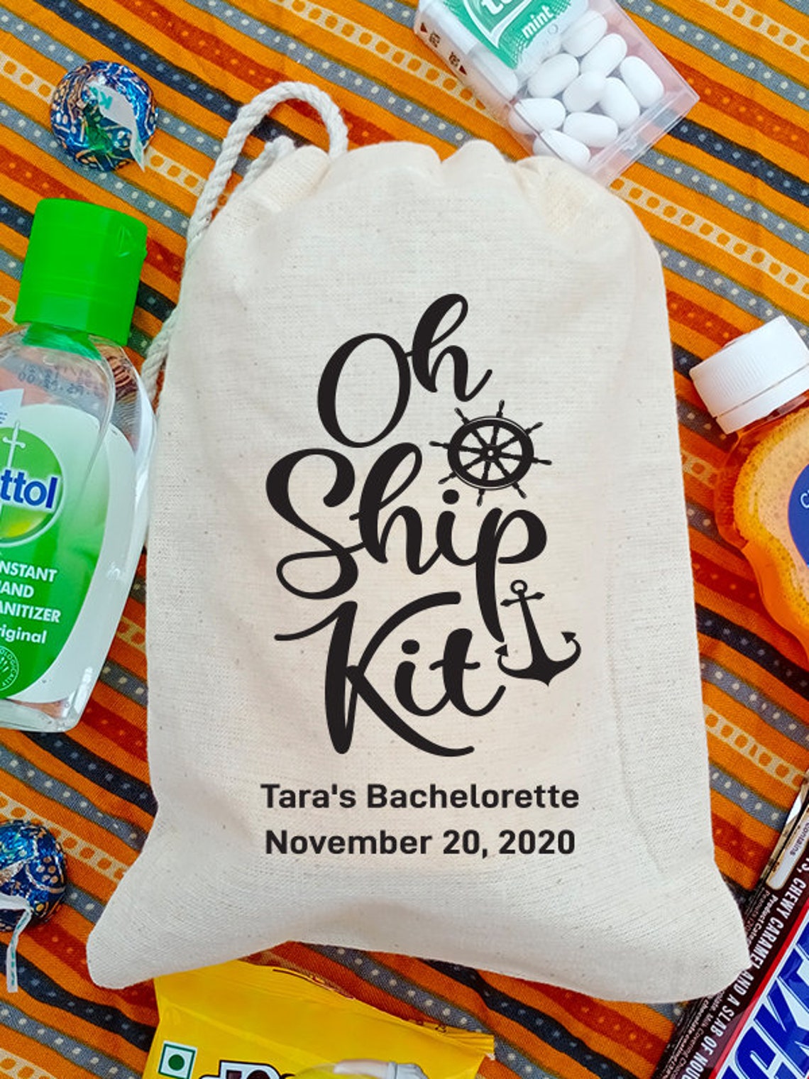 Oh Ship Kit Bags Nautical Favors Boat Party Bags Etsy