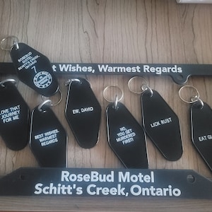 Etiquette pour chambre de motel Schitt&#39;s Creek