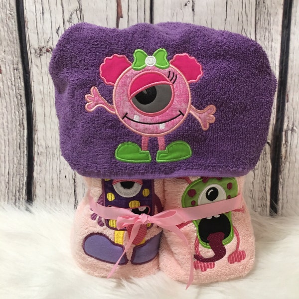 Monster Hooded Towel - Etsy