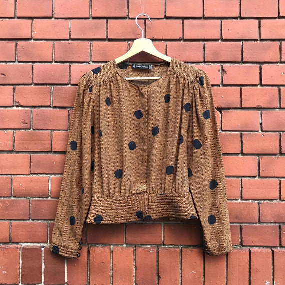 Louis Féraud Polkdadot Blouse