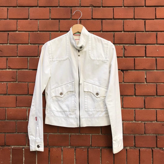 levis checkered denim jacket