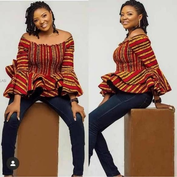 african print blouse for ladies