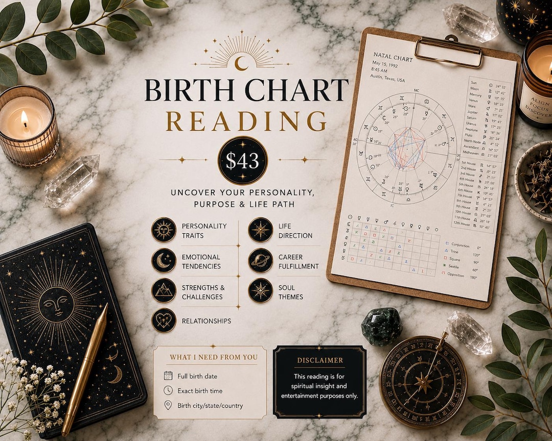 Birth Chart Reading - Etsy