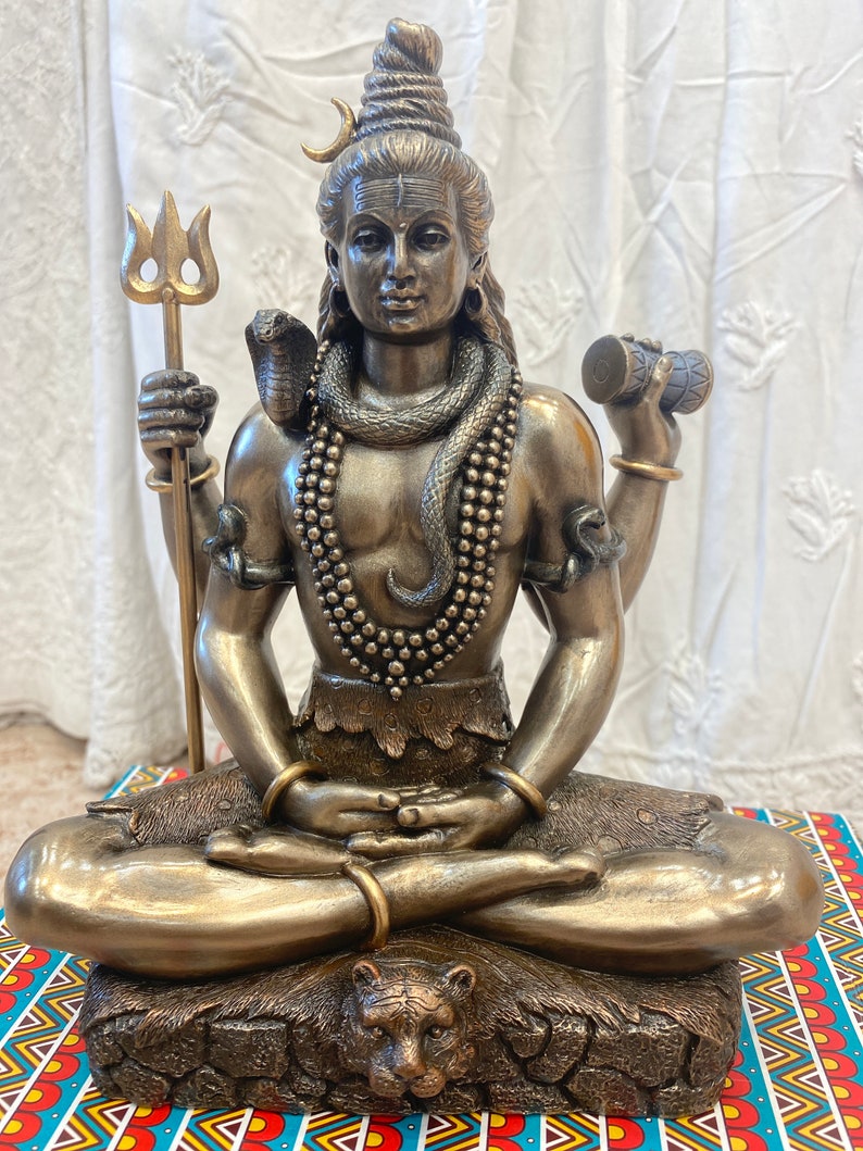 Shiva statue 8inches shiva sculpture shiva figurine Etsy