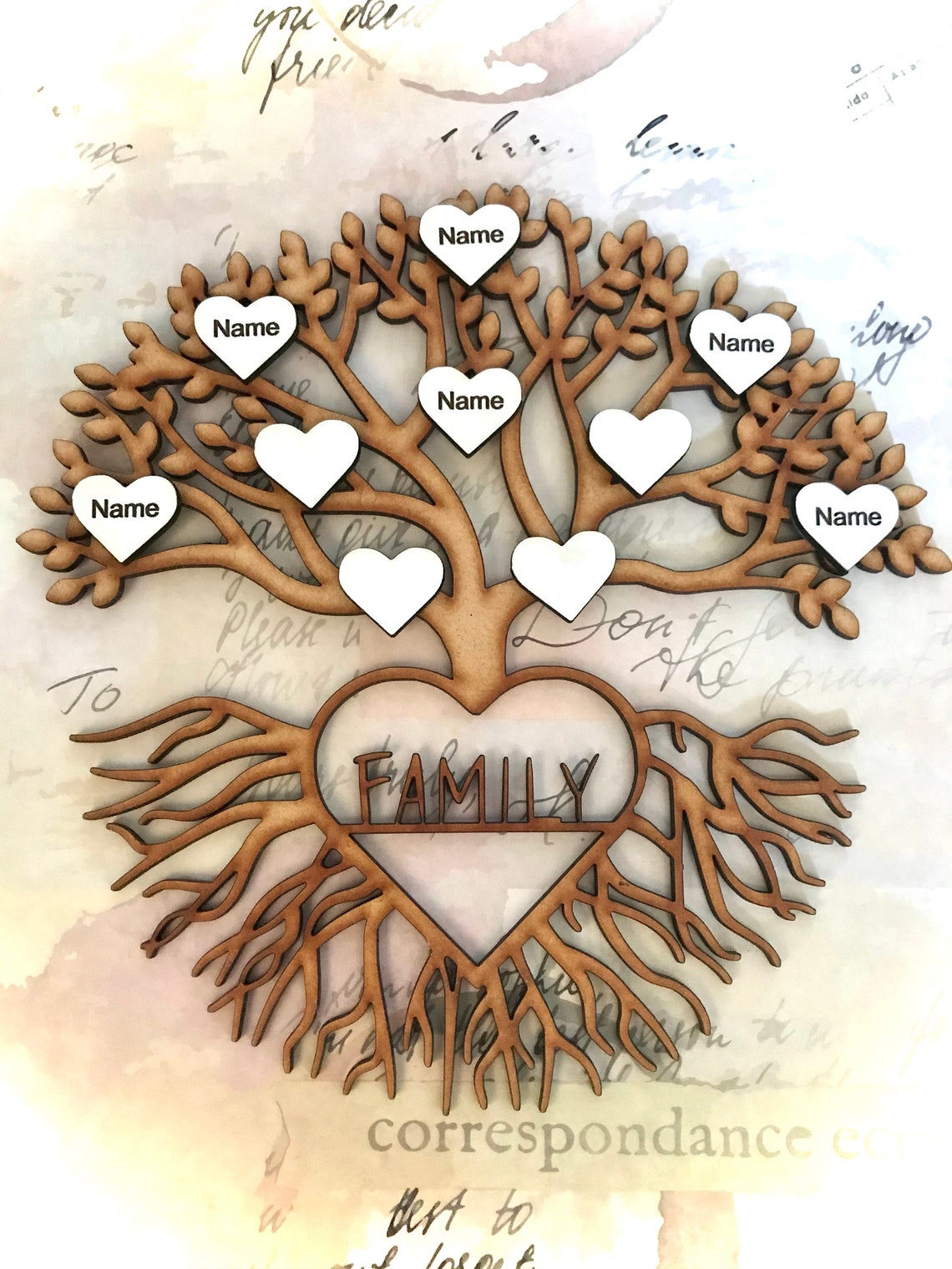 Family Tree Laser Cutting Design File Digital Download DXF - Etsy UK