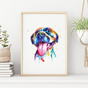 Pit bull Water Color