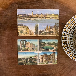 German landmarks montage - postcards - set of 2