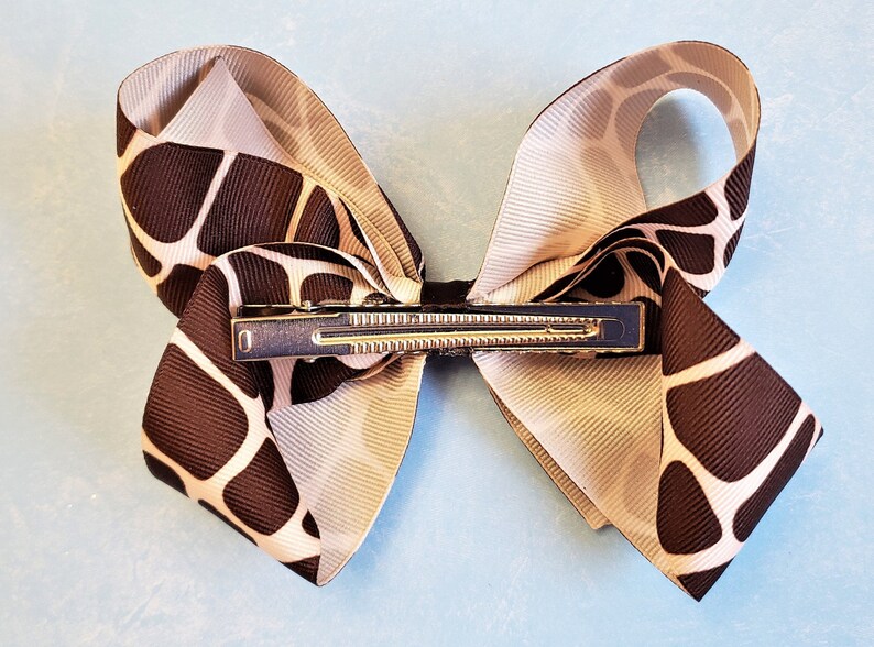 Hair Bows Brown Hair Bows For Girls Animal Print Bows Hair Bows Bows For A Cause