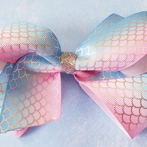 Hair Bows Blue - Mermaid Hair Bows - Hair Bows For Girls - Hair Bows - Bows For A Cause