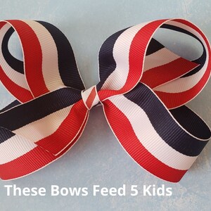 Hair Bows for girls -Independence Hair Bows -  Bows For Girls - Independence  Bows - Hair Bows