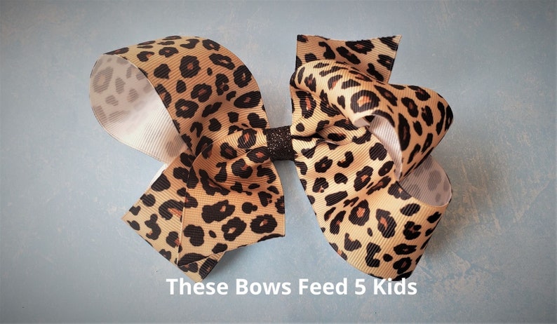 Hair Bows Brown Hair Bows For Girls Animal Print Bows Hair Bows Bows For A Cause