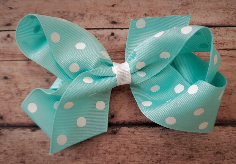 Bows With Dots Hair Bows Bows For A Cause Hair Bows For Girls