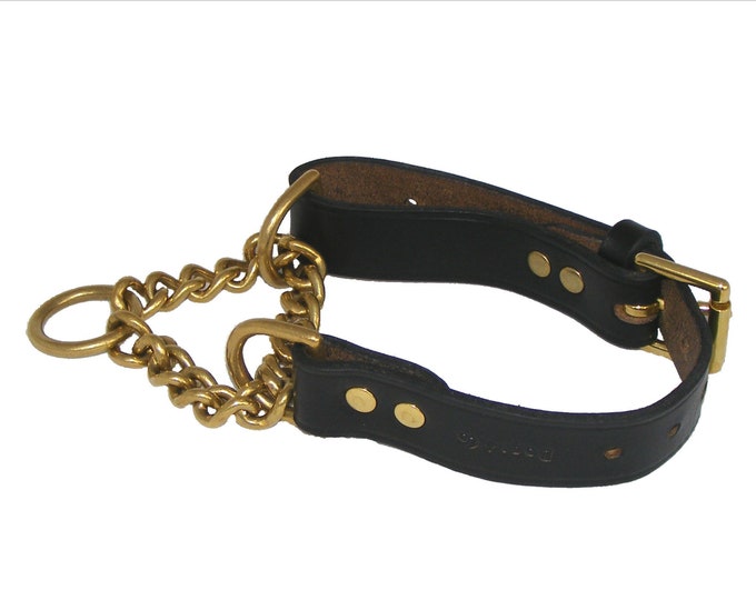 Signature Leather Half Check Dog Collars. Softest British Etsy