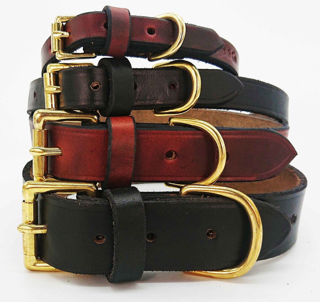Signature Leather Traditional Dog Collars. Softest British Etsy